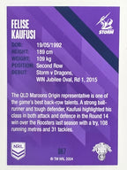 NRL 2021 Traders Base Card #067 Felise Kaufusi Melbourne Storm