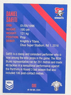 NRL 2021 Traders Base Card #080 Daniel Saifiti Newcastle Knights