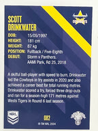NRL 2021 Traders Base Card #082 Scott Drinkwater North Queensland Cowboys