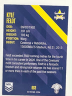 NRL 2021 Traders Base Card #083 Kyle Feldt North Queensland Cowboys