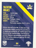 NRL 2021 Traders Base Card #084 Valentine Holmes North Queensland Cowboys