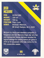 NRL 2021 Traders Base Card #085 Josh McGuire North Queensland Cowboys
