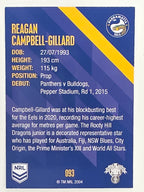 NRL 2021 Traders Base Card #093 Reagan Campbell-Gillard Parramatta Eels