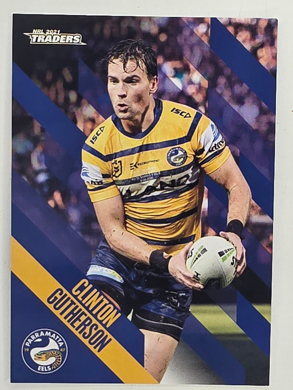NRL 2021 Traders Base Card #095 Clinton Gutherson Parramatta Eels