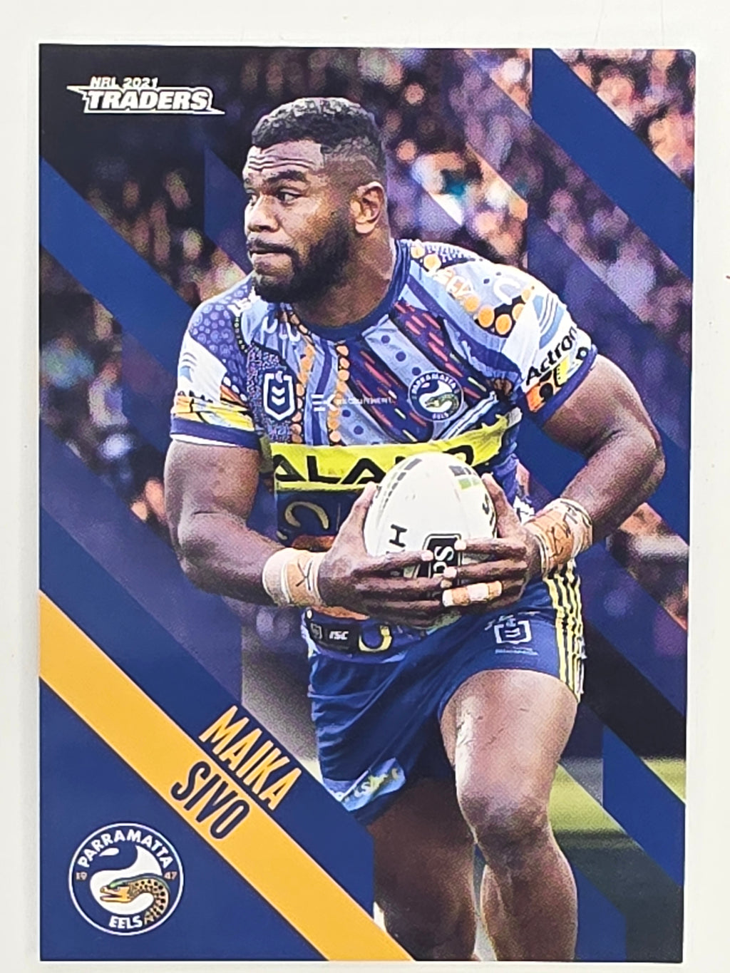 NRL 2021 Traders Base Card #100 Maika Sivo Parramatta Eels
