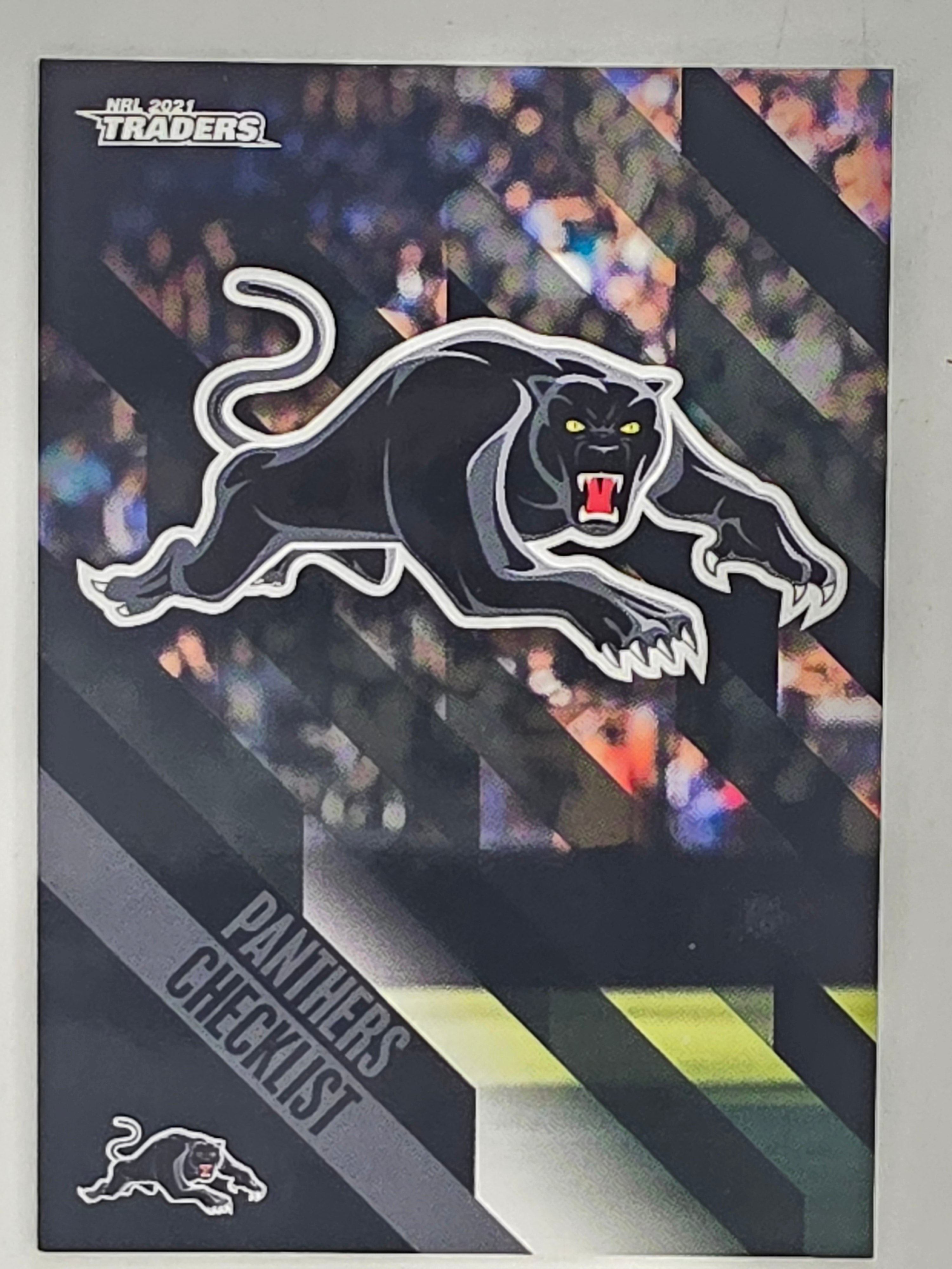 NRL 2021 Traders Base Card #101 Panthers Checklist Penrith Panthers