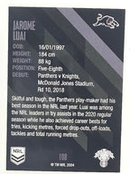 NRL 2021 Traders Base Card #108 Jarome Luai Penrith Panthers