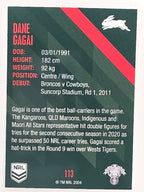 NRL 2021 Traders Base Card #113 Dane Gagai South Sydney Rabbitohs
