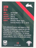 NRL 2021 Traders Base Card #118 Jaydn Su’a South Sydney Rabbitohs