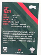 NRL 2021 Traders Base Card #120 Cody Walker South Sydney Rabbitohs