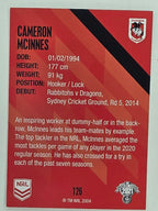 NRL 2021 Traders Base Card #126 Cameron McInnes St George Illawarra Dragons