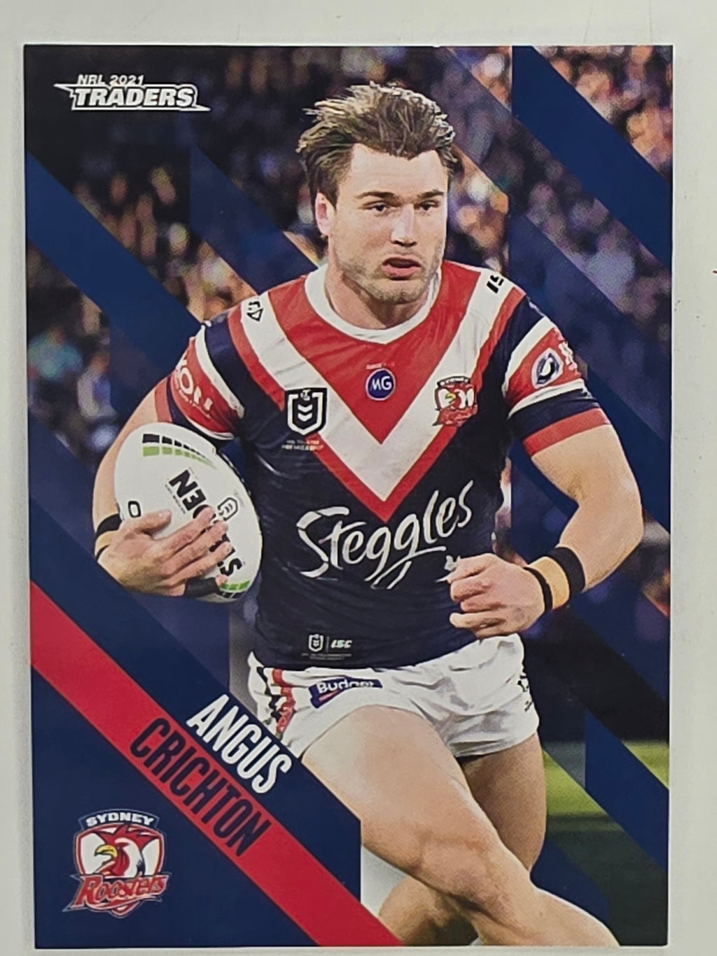 NRL 2021 Traders Base Card #133 Angus Crichton Sydney Roosters
