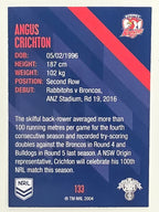 NRL 2021 Traders Base Card #133 Angus Crichton Sydney Roosters
