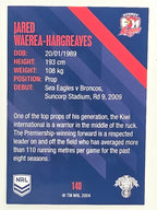 NRL 2021 Traders Base Card #140 Jared Waerea-Hargreaves Sydney Roosters
