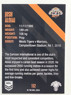 NRL 2021 Traders Base Card #152 Josh Aloiai Wests Tigers
