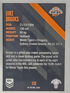 NRL 2021 Traders Base Card #153 Luke Brooks Wests Tigers