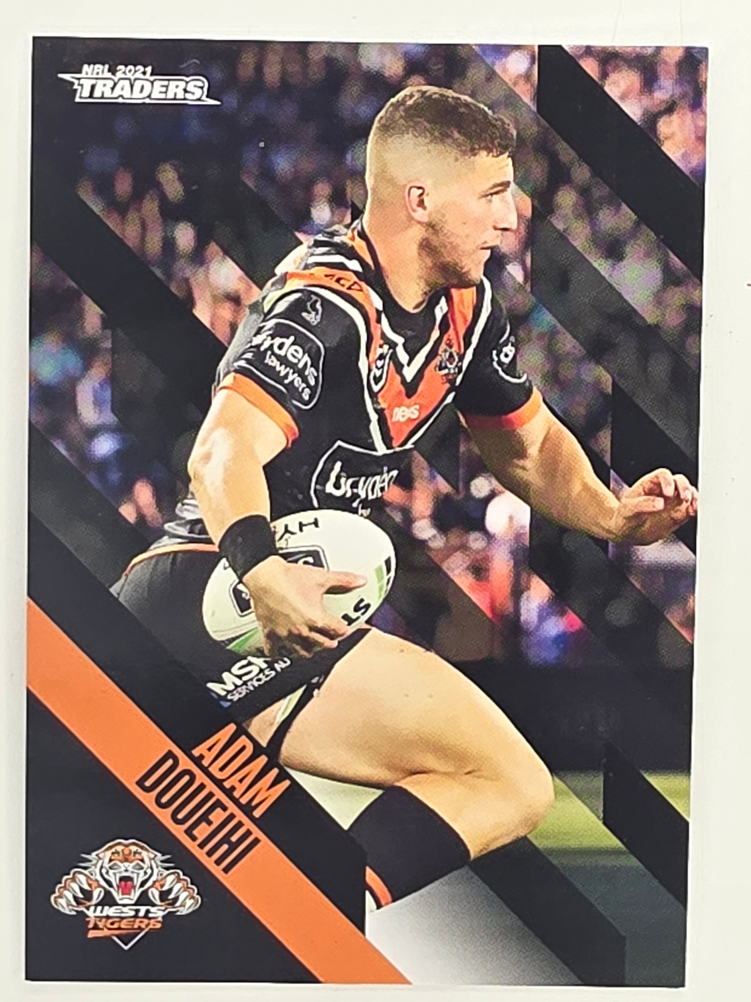 NRL 2021 Traders Base Card #154 Adam Doueihi Wests Tigers