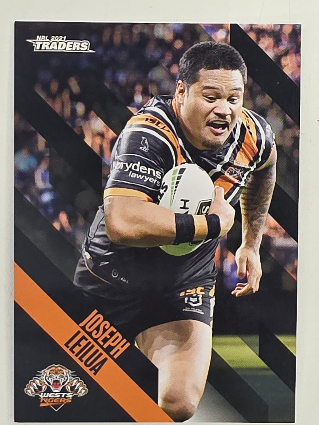 NRL 2021 Traders Base Card #155 Joseph Leilua Wests Tigers