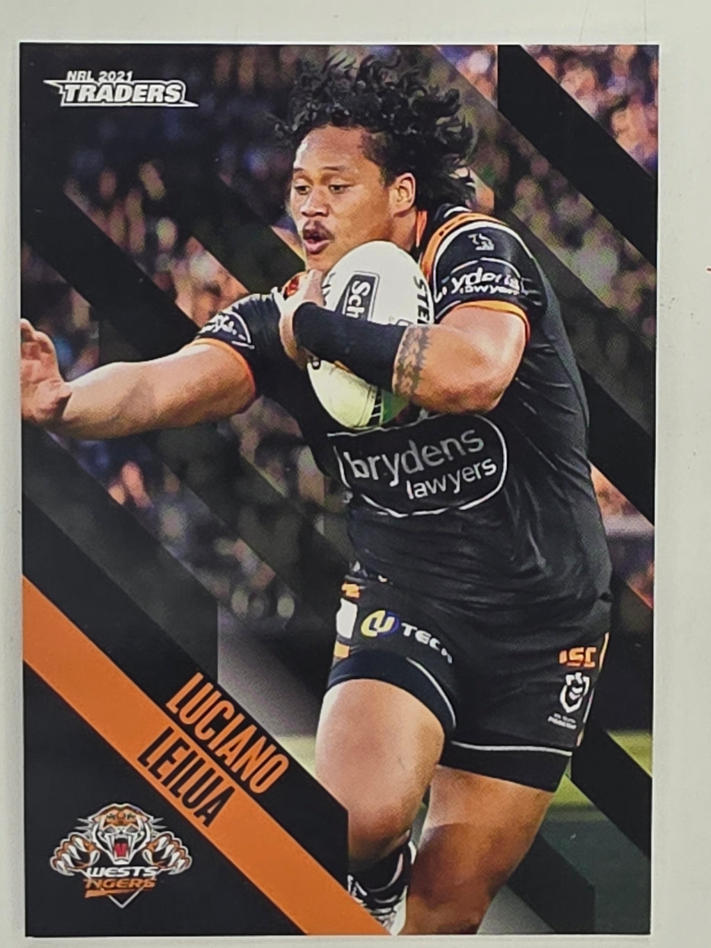 NRL 2021 Traders Base Card #156 Luciano Leilua Wests Tigers