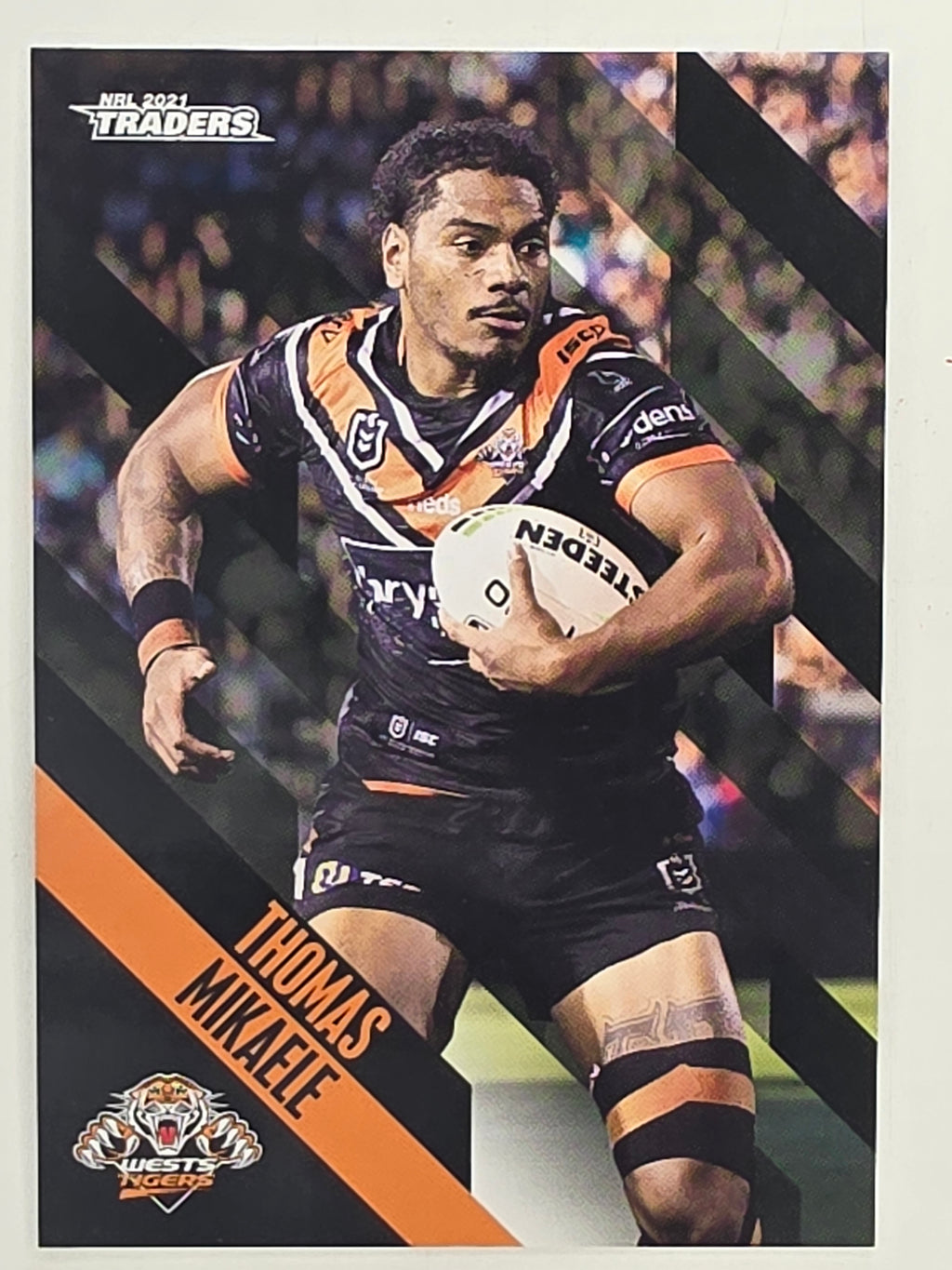 NRL 2021 Traders Base Card #157 Thomas Mikaele Wests Tigers