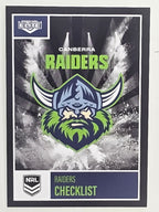 NRL 2022 Elite Base Card #010 Raiders Checklist Canberra Raiders