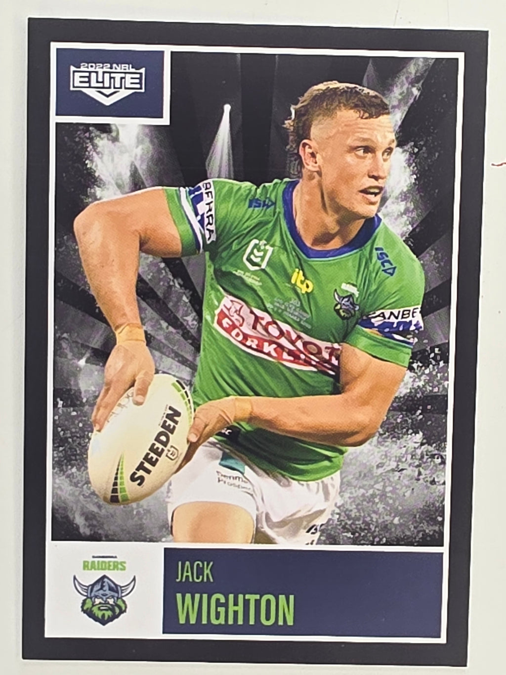 NRL 2022 Elite Base Card #017 Jack Wighton Canberra Raiders