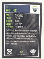 NRL 2022 Elite Base Card #017 Jack Wighton Canberra Raiders
