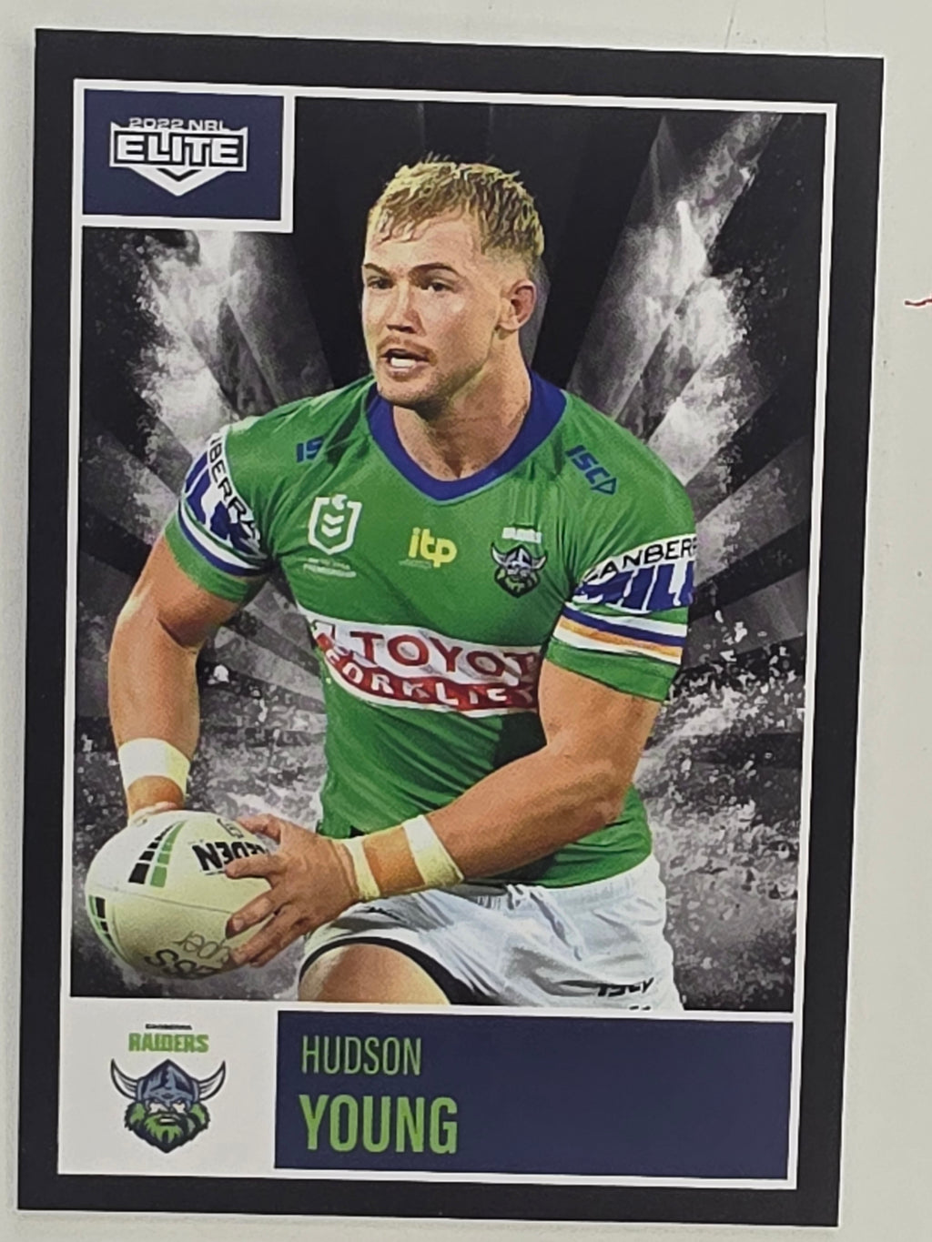NRL 2022 Elite Base Card #018 Hudson Young Canberra Raiders