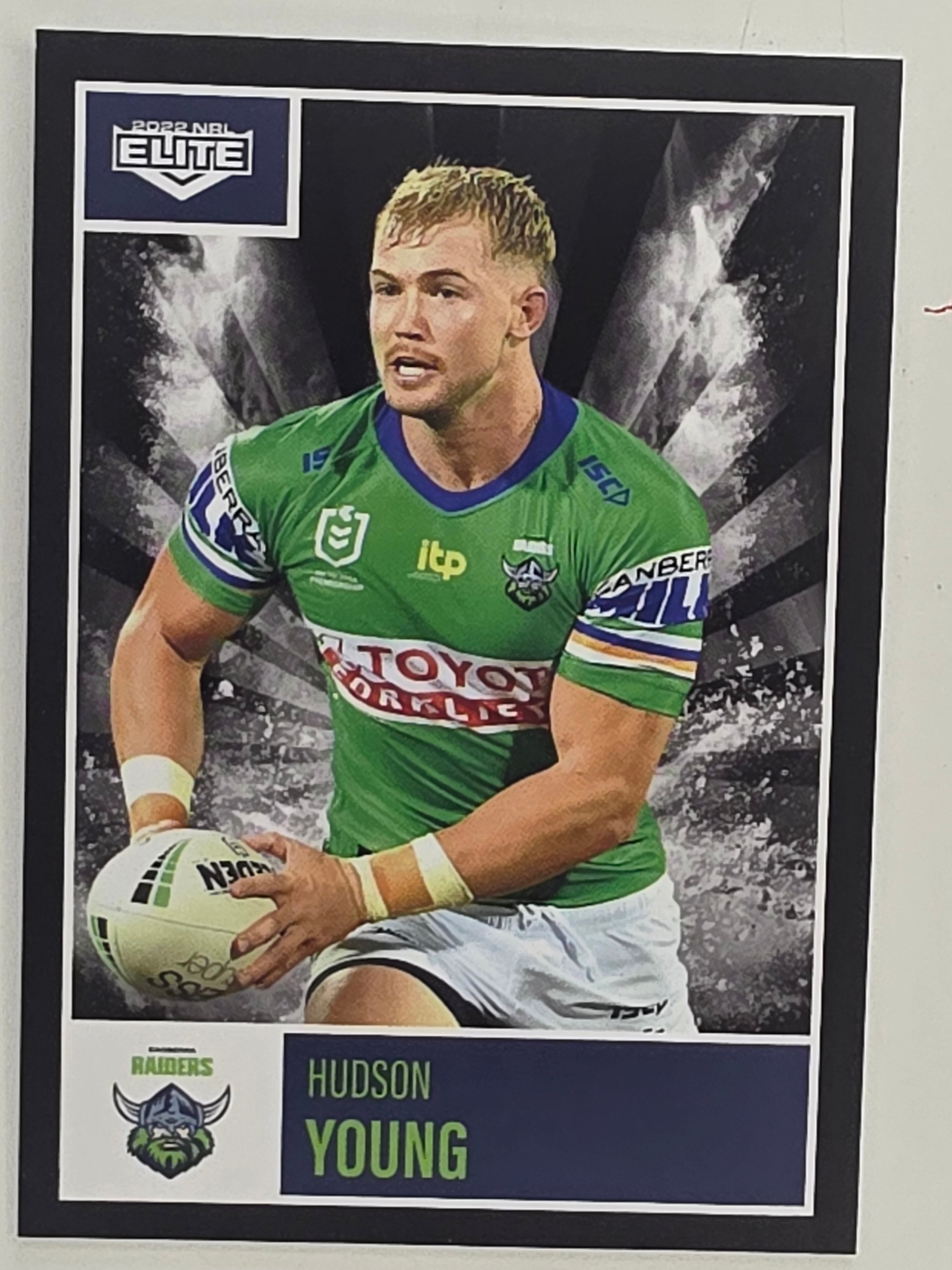 NRL 2022 Elite Base Card #018 Hudson Young Canberra Raiders