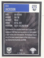 NRL 2022 Elite Base Card #023 Josh Jackson Canterbury Bankstown Bulldogs