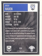 NRL 2022 Elite Base Card #024 Brent Naden Canterbury Bankstown Bulldogs