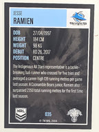 NRL 2022 Elite Base Card #035 Jesse Ramien Cronulla Sutherland Sharks
