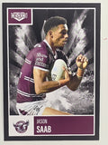 NRL 2022 Elite Base Card #052 Jason Saab Manly Warringah Sea Eagles