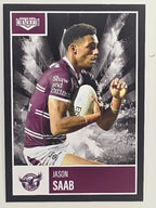 NRL 2022 Elite Base Card #052 Jason Saab Manly Warringah Sea Eagles