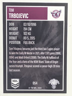 NRL 2022 Elite Base Card #054 Tom Trbojevic Manly Warringah Sea Eagles
