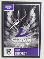 NRL 2022 Elite Base Card #055 Storm Checklist Melbourne Storm