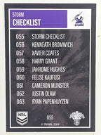 NRL 2022 Elite Base Card #055 Storm Checklist Melbourne Storm