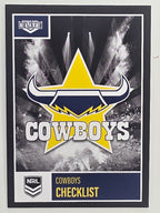 NRL 2022 Elite Base Card #073 Cowboys Checklist North Queensland Cowboys