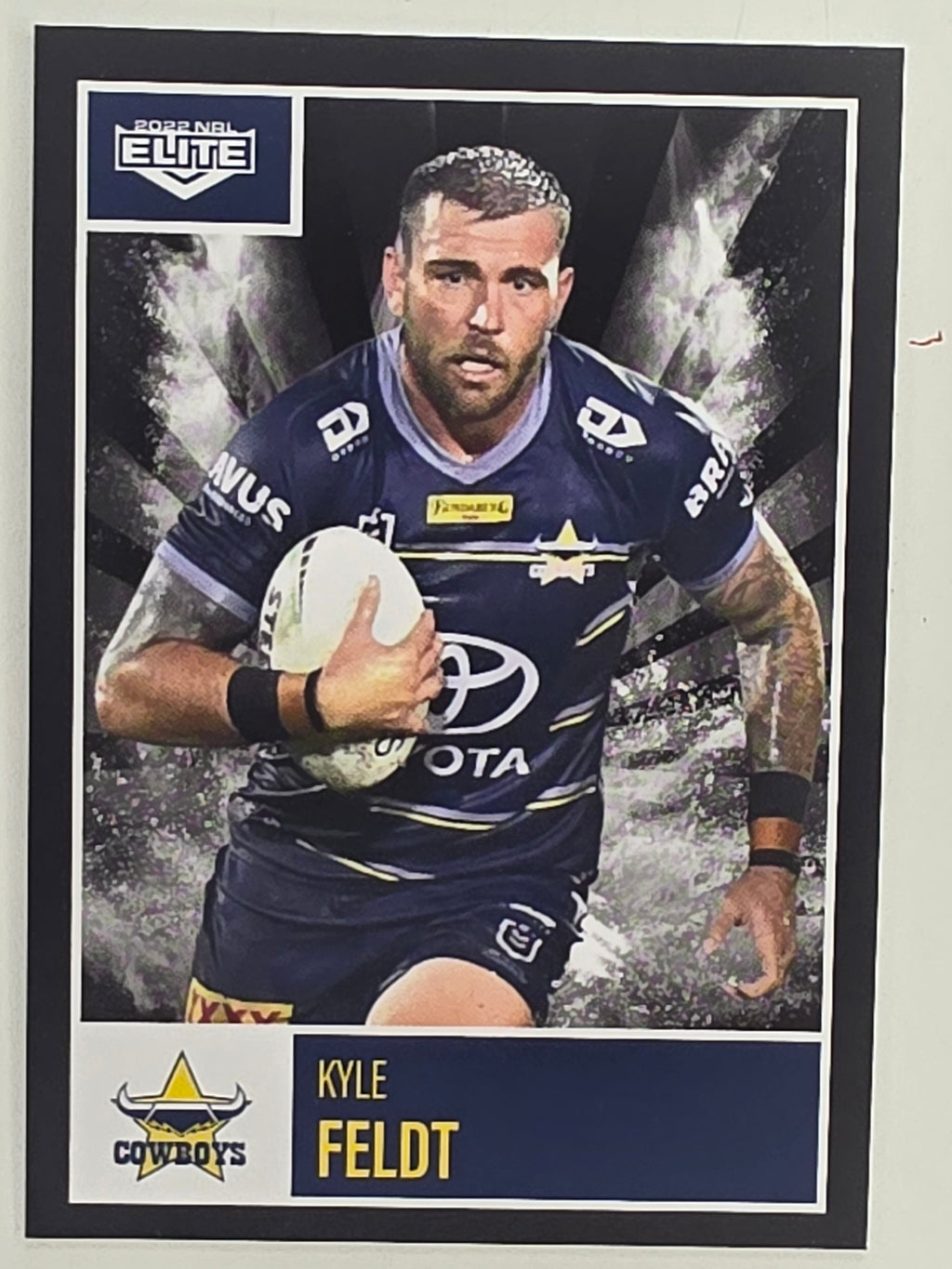 NRL 2022 Elite Base Card #075 Kyle Feldt North Queensland Cowboys