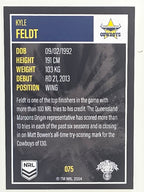 NRL 2022 Elite Base Card #075 Kyle Feldt North Queensland Cowboys