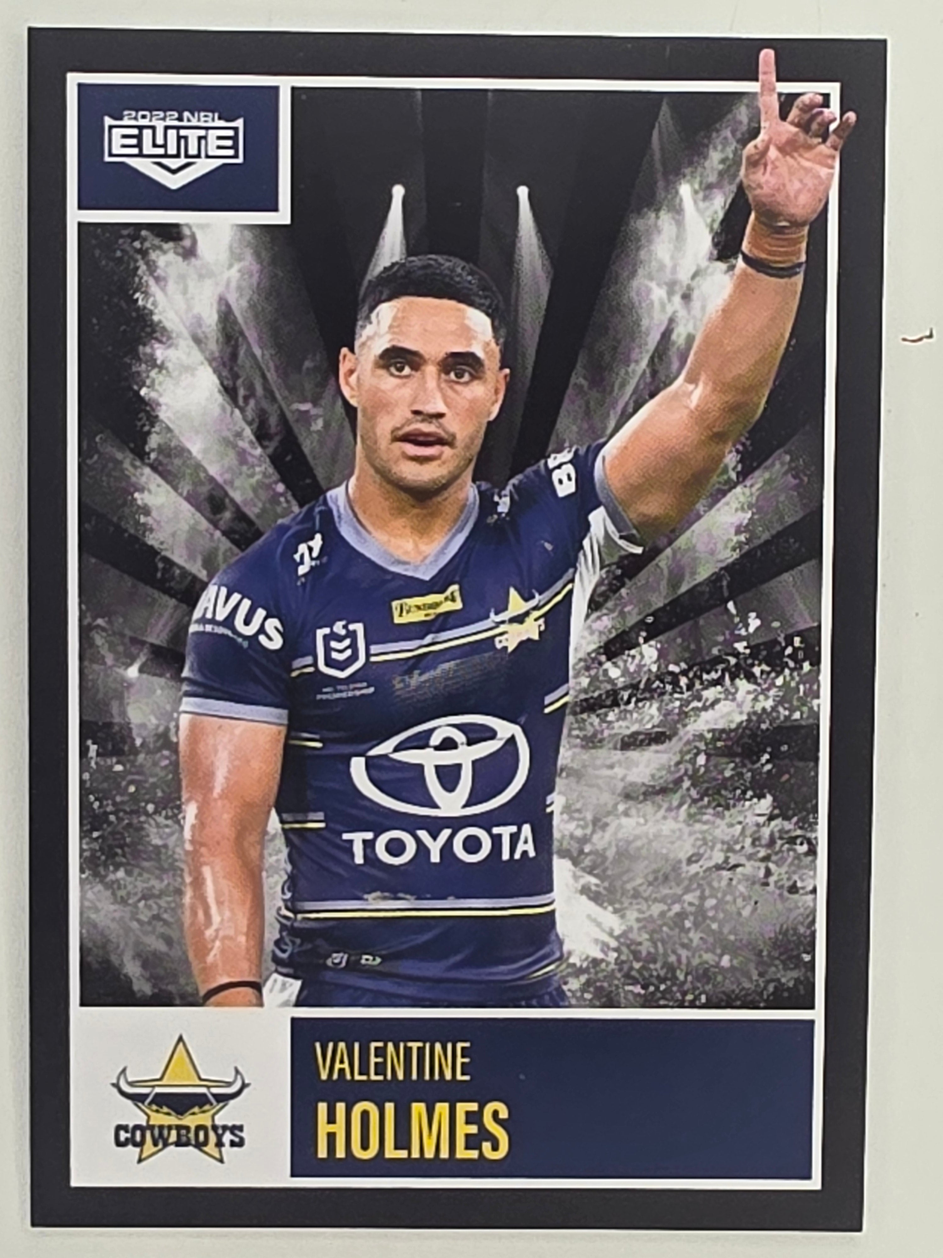 NRL 2022 Elite Base Card #077 Valentine Holmes North Queensland Cowboys