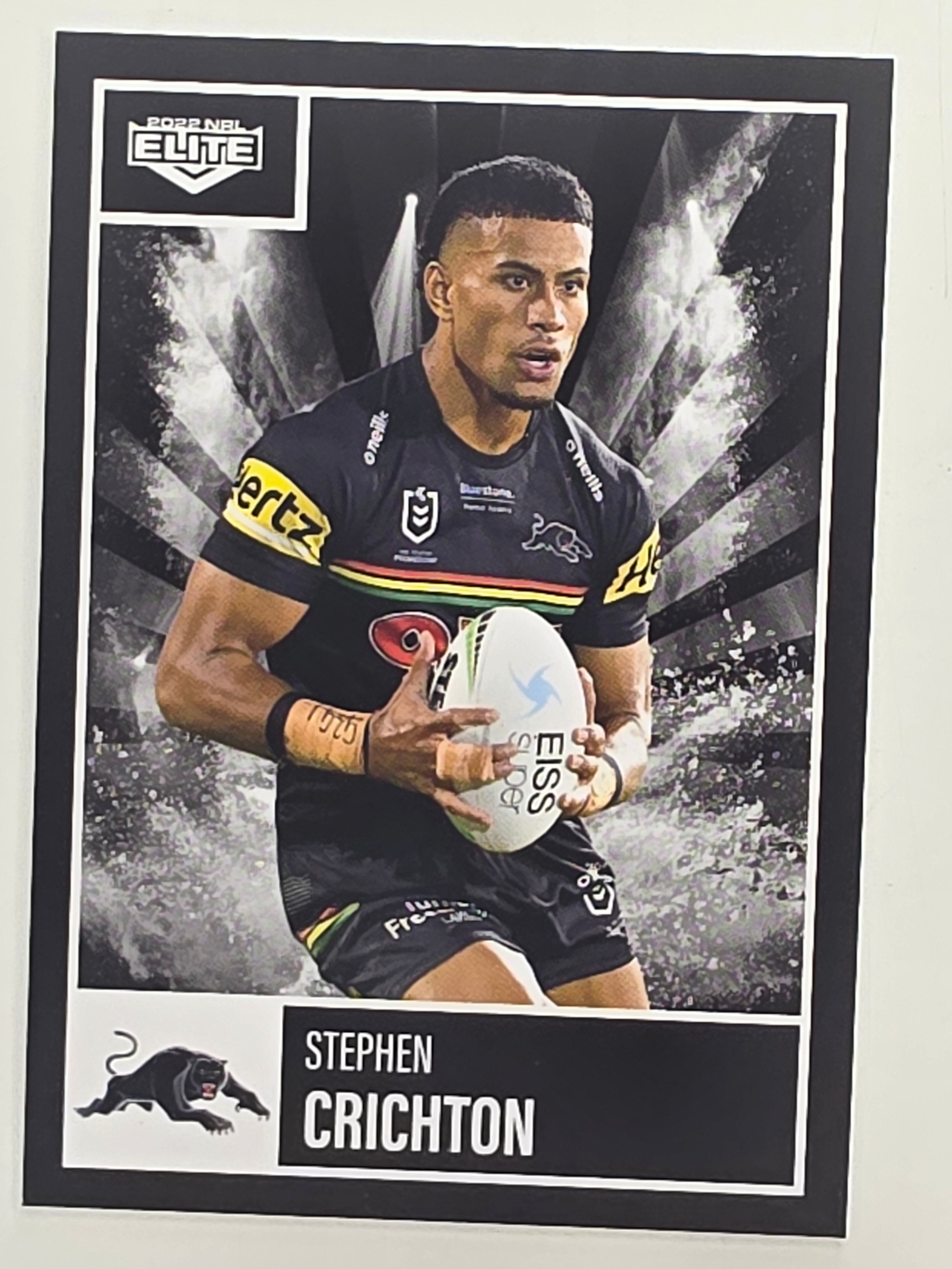 NRL 2022 Elite Base Card #093 Stephen Crichton Penrith Panthers