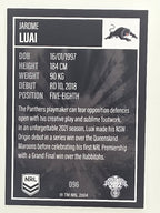 NRL 2022 Elite Base Card #096 Jarome Luai Penrith Panthers