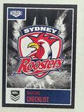 NRL 2022 Elite Base Card #118 Roosters Checklist Sydney Roosters