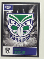 NRL 2022 Elite Base Card #127 Warriors Checklist New Zealand Warriors