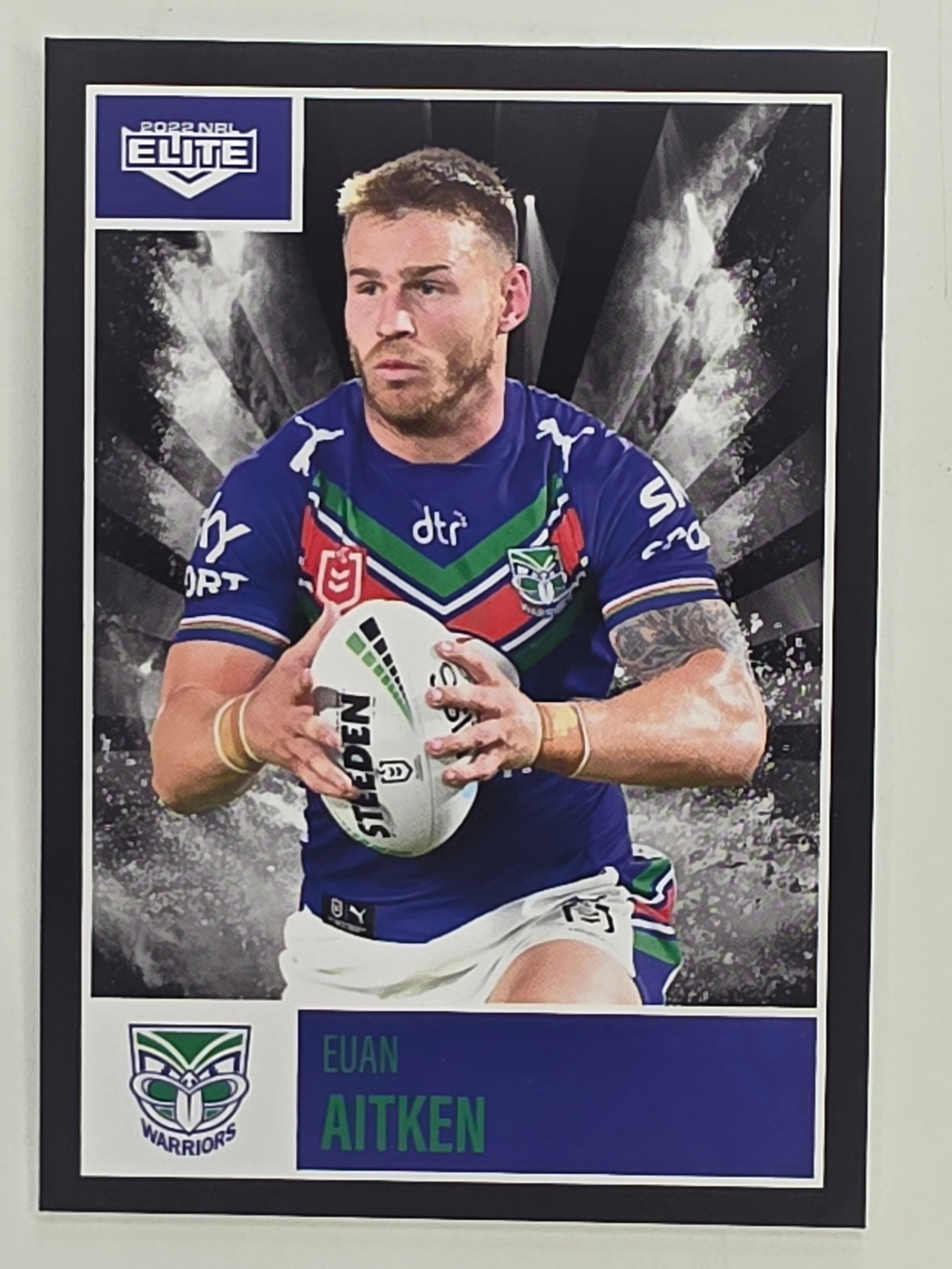 NRL 2022 Elite Base Card #128 Euan Aitken New Zealand Warriors