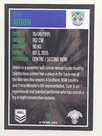 NRL 2022 Elite Base Card #128 Euan Aitken New Zealand Warriors