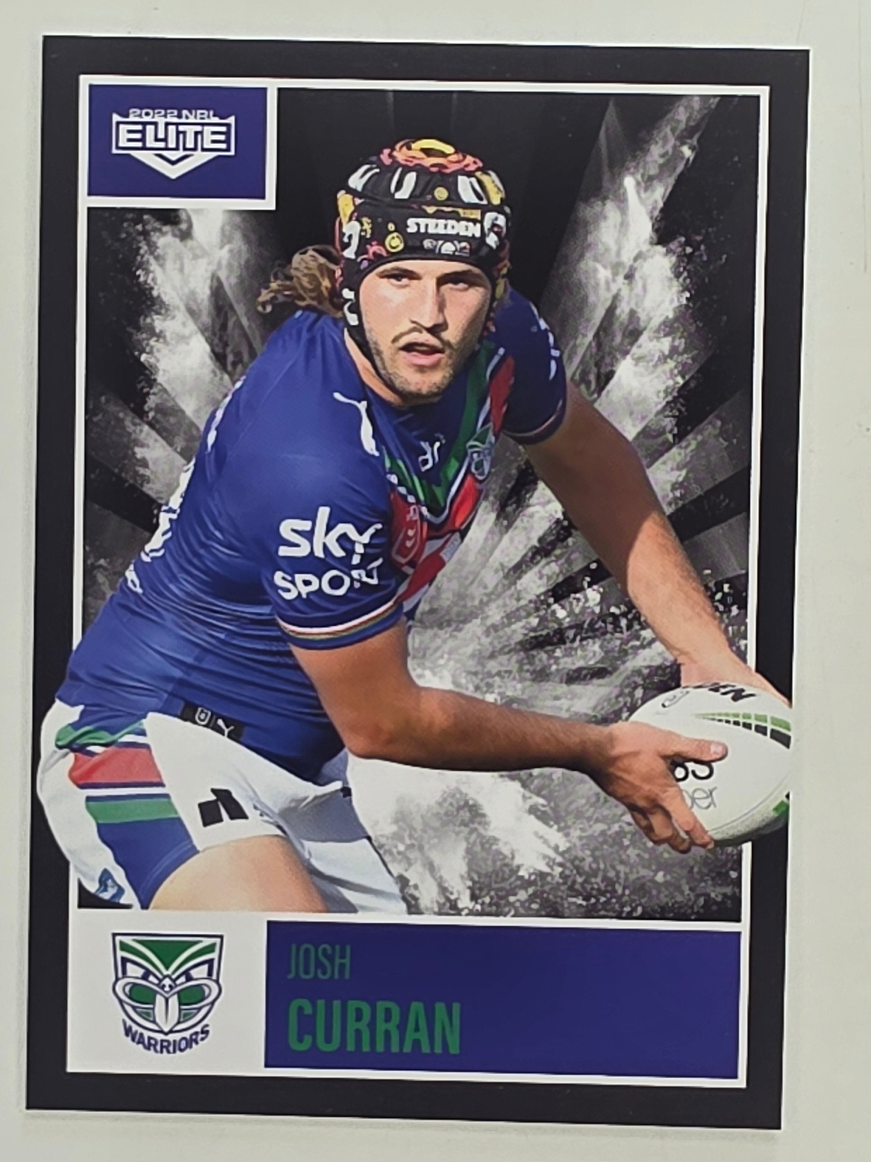 NRL 2022 Elite Base Card #129 Josh Curran New Zealand Warriors