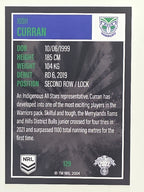 NRL 2022 Elite Base Card #129 Josh Curran New Zealand Warriors