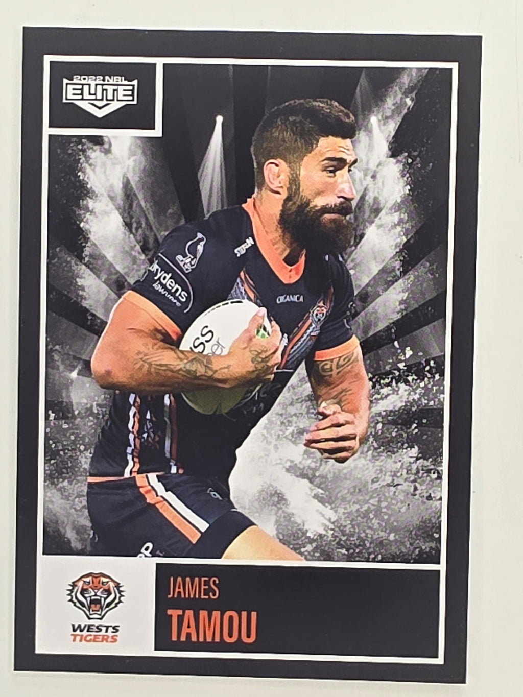 NRL 2022 Elite Base Card #142 James Tamou Wests Tigers